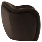 Modway Compose Performance Velvet Accent Chair - Chocolate Brown-French Piping Trim