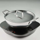 Tramontina Utsava Tri-Ply Clad Stainless Steel Covered Kadai-Oven Safe: Safe up to 500°F, allowing you to bake or finish dishes with ease