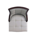 Manhattan Comfort - Tabouret de bar Fifth Avenue 19" traditionnel en similicuir rembourré - gris clair-22,5 po L x 23 po l x 45 po H