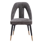 Zuo Artus Dining Chair - Grey-Powder coated steel leg