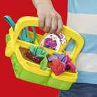 Play-Doh Fantastical Flowers -6 different flower shapes: The 4 interchangeable pucks create 2 different Play-Doh flower shapes at a time in the garden box. Create 2 more flower shapes in the book-mold 