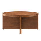Modway - Silas Manche Table basse en bois - Noyer-Nivellement, pieds sans marquage