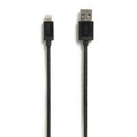NXT Technologies 4 ft Braided Lightning to USB Cable - Black-4' braided cable resists snags and tangles