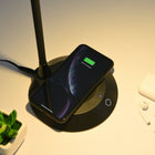 DAC LED Desk Lamp with Wireless Charger - Black-Eye-Caring: Offers flicker-free, glare-free light to prevent eyestrain