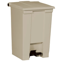 Legacy Step-On Container - 16.2" W x 15.75"D x 23.6"H - 45 Litres - Beige-Waste container