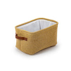Truu Design Boho Storage Basket, Set of 3, 15 x 7.5 inches, Yellow/Neutral-Ideal for storing and neatly organizing clothes, towels, and other household supplies