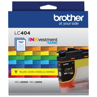 Brother Genuine LC404YS Standard-Yield Yellow Ink Cartridge-Professional colour inkjet print quality you can consistently rely on for up to 750 pages
