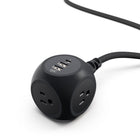 360 Electrical PowerBall32 Braided 3-Outlet 32W Charging Hub - Obsidian Black-Power Delivery communicates with your device to deliver precise charge