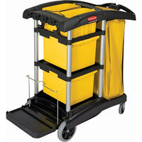 Microfibre Janitor Carts-Dimensions: 48 1/4" L x 22" W x 44 "H