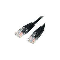 StarTech M45PATCH6BK 6' Cat 5e Molded Patch Cable, Black-Dual RJ-45 Male connectors ensure seamless connectivity