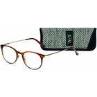 SAV Eyewear Tri-Focus Venice Blue Light Glasses - + 1.50 - Shiny Brown-3 powers in one pair of readers