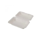 Eco-Packaging Heavy Duty Compostable Sugarcane Clamshell Container - 200 Pack-200 pieces in each pack