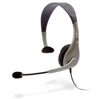 Cyber Acoustics AC-840 USB Mono Wired Headset - Grey/Black-Over-the-head USB Mono wired headset with adjustable headband