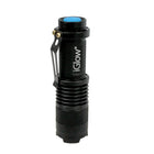 iGlow High Power Tactical LED Flashlight with Clip, 12 Pack-Includes: 3-AA Batteries
