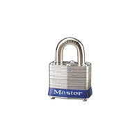Master Lock Series 3 Laminated Steel Safety Padlocks, Blue, 1-9/16" Body Width, 6 Pack (3BLU)-Safety Padlock