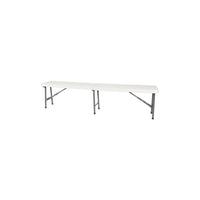 Kleton Folding Benches - Polyethylene - 72" L x 12" W x 17" H-Steel framing and folding legs for extra strength