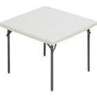 Staples Square Folding Table, 36", Light Grey-Stain resistant to coffee or spills, wipe clean with a damp cloth