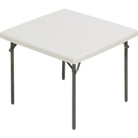 Staples Square Folding Table, 36", Light Grey-Stain resistant to coffee or spills, wipe clean with a damp cloth