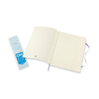 Moleskine Ruled Soft Cover Classic Notebook - Extra Large - Hydrangea Blue - 7.5" x 9.75"-Ivory coloured acid free paper