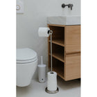 Umbra Tucan Toilet Paper Stand - Nickel Metallic Finish-Capacity: up to 5 Paper Rolls