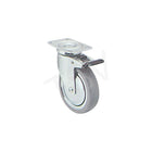 Colson Zinc Plated Caster, Wheel Diameter: 4" (102 Mm), Tread Width: 1-1/4" (31.8 Mm), Load Height: 5.25", 2 Pack (Y480D-PPB-TP)-Wheel Diameter: 4" (102 mm)