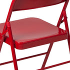 Flash Furniture – Chaise pliante en métal de série Hercules, rouge, (BDF002RED)-Finition de cadre en rouge