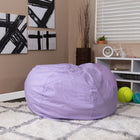 Flash Furniture Oversized Lavender Dot Bean Bag Chair-Cotton-Twill Upholstery
