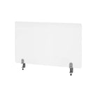 Eddie's Sneeze Guard with 2 Clamps - 36"W x 23.5"H - Clear Acrylic-Clear Acrylic Plexiglass Protective Barrier/Shield (Cashier Sneeze Guard)