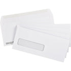 Staples #9 Gummed White Window Envelopes - 3-7/8" x 8-7/8" - 500 Pack-Window displays the recipient's mailing information on a form inside for convenience and legibility
