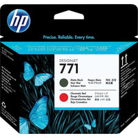 HP 771 Matte Black and Chromatic Red Printhead (CE017A)-Matte Black and Chromatic Red