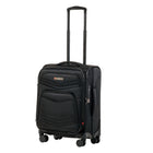Air Canada - Valise à roulettes souple de 20 po Central Collection - Noir-Roues pivotantes à 8 roues