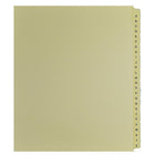 Mark Maker Legal Exhibit Index Tab Set of Buff Single Tabs, 1/26th Cut, Letter Size, No Holes, Letters A-Z-Buff Single Tabs, 1/26th Cut