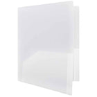 JAM Paper Plastic Heavy Duty Two Pocket Folders, Clear, 12 Pack (3383Hcldg)-Paper weight: heavy duty