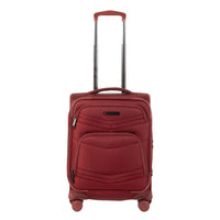Air Canada Central 20" Softside Carry On Spinner Luggage - Burgundy-Constructed in durable Polyester
