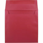 JAM Paper 6.5 x 6.5 Square Envelopes, Stardream Metallic Jupiter Red, 250 Pack (SD853520H)-Blank interior for personalized message