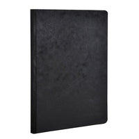 Clairefontaine Age-Bag Clothbound Notebook, Graph, 5-3/4" x 8-1/4", 96 Sheets, Black-96 graph sheets