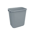 Globe Commercial Products Soft Wastebasket - 26 L - Grey - 6 Pack-Fits under standard desk