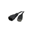StarTech PXT1002 2' Power Cord-IEC 60320 C14 Power and IEC 60320 C13 Power ports for efficient connection