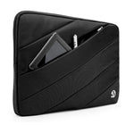 Vangoddy Jam 13.3" Laptop Sleeve - Black-Back exterior pocket perfect for holding accessories