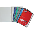 Hilroy Quad-Ruled Notebook, 4:1 Squares, Assorted Colours, 10-1/2" x 8", 200 Pages-Great for businesses or classes that work with figures or graphing