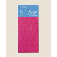 MillBrook Studio Sequin Tissue, Hot Pink, 12 Pack (93060)-Tissue Paper
