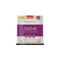 Maxell Recordable DVD+R Media - 4.7 GB - 100 Pack-DVD+Rs (100-ct) 4.7GB/120 min; Write-once format; 16x recording speed; Read compatible with current generation DVD players; Compatible with DVD+R general recorders ; 100-ct spindle