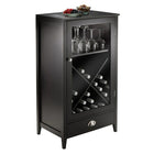 Winsome - Armoire à vin avec panneau modulaire en forme de X-Un meuble de rangement idéal pour l’amateur de vin.  Les dimensions totales sont de 22 larg. x 16 prof. x 40 haut. (po)