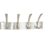 Safco® - Porte-manteaux en métal, 4 crochets, nickel brossé-Ces crochets en métal ont un fini attrayant en nickel brossé  