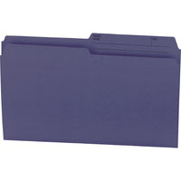 Hilroy Reversible File Folders - Legal Size - Navy - 100 Pack-Legal sized file folder