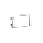 Azar Two-Sided Acrylic Sign Holder With Suction Cup Grippers, 8.5" x 5.5", 10 Pack (106686)-Clear Acrylic