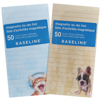 Baseline Magnetic Notepad - Lined - 50 Sheets - Animal Themed-Magnetic notepad