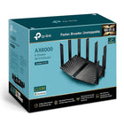 TP-Link AX6000 8-Stream Wi-Fi 6 Router with 2.5G Port - Black-8 high-gain antennas equipped with Beamforming ensure vast coverage