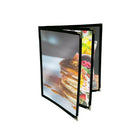 Futech 6-View Menu Holder BLK 8-1/2"W x 11"H, Black, 10 Pack-6 View booklet