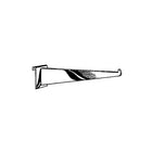 Wamaco 16" Gridwall Shelf Bracket, Chrome, 10 Pack-Ideal for glass, wood and melamine shelves for product display